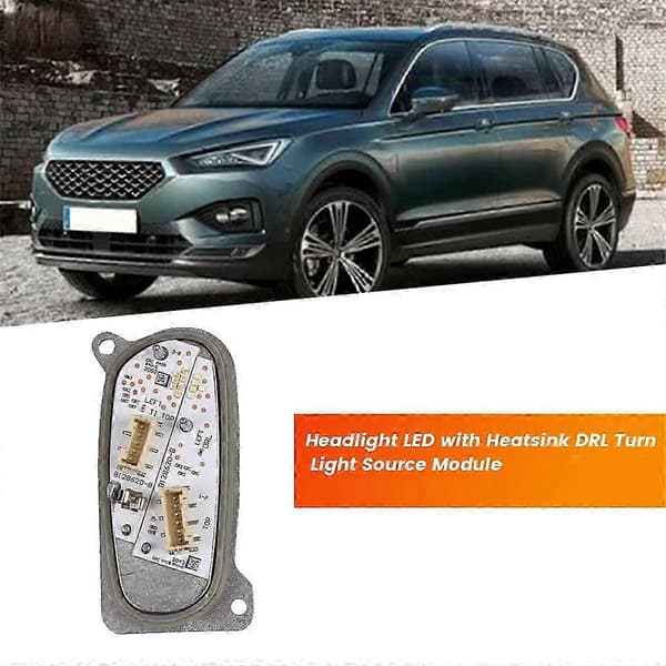Forlygtemodul til Seat Tarraco 2019-2024 med LED DRL og blinklys Silver Left