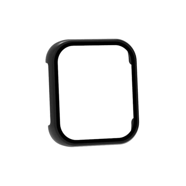 För OPPO Watch 2 46mm PC + Härdat Glas Klockskyddsfodral Black