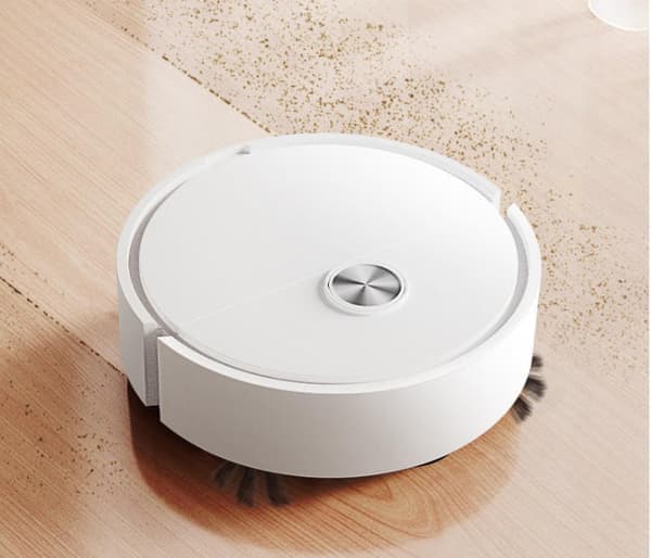 [13]Rechargeable Mini Robot Vacuum Cleaner with Mop, Compact Floor Cleaning Machine Pink