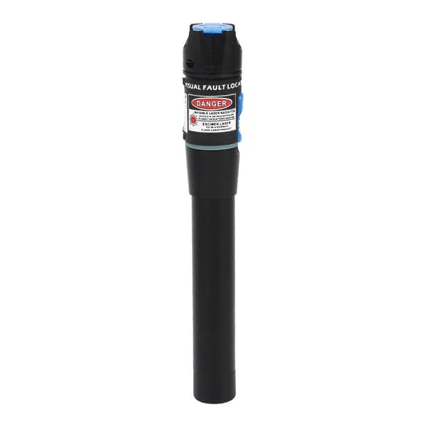 Red Light Source Fiber Optic Test Pen Portable Visual Fault Detector 5pcs Black