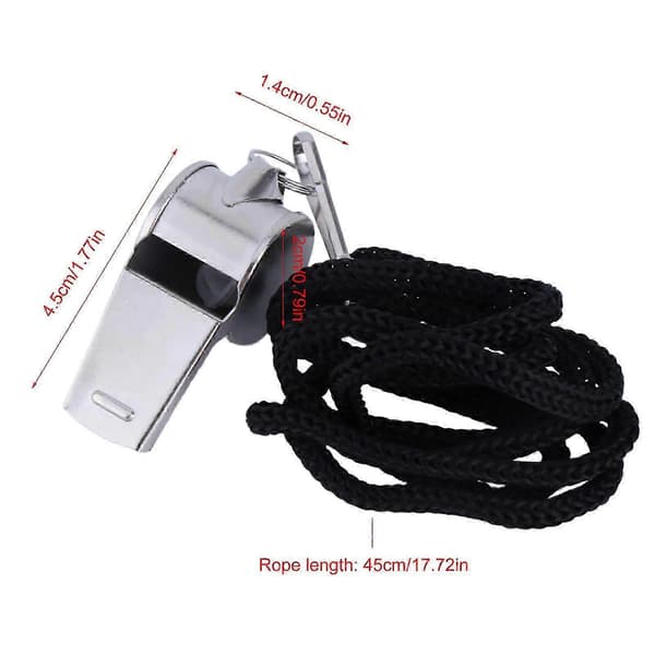 Basketball Training Referee Whistle Lanyard Set Camping Survival Emergency Rescue Multicolor