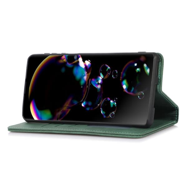 Wallet Case for Samsung Galaxy S26 Plus Magnetic Faux Leather - Green