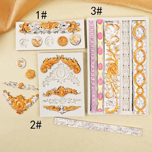 Sugar Craft Cake Edge Decoration Frame Easy Clean Durable Heat Resistant Eco-friendly