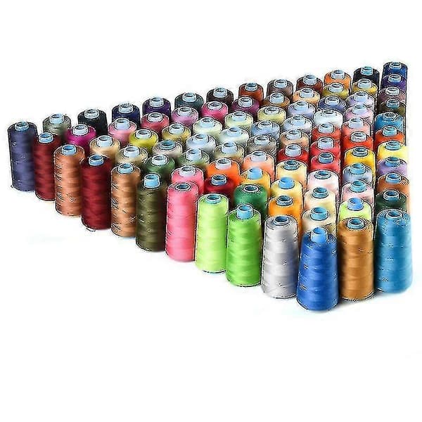 Blandede farver 30 spoler polyester universal sytrådskoner sæt cy
