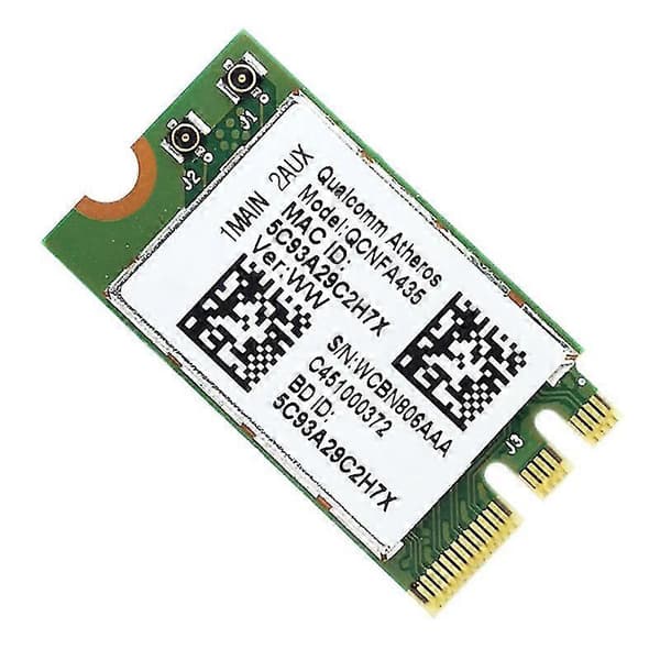 Langaton sovitinkortti Qualcomm Atheros QCA9377 QCNFA435 802.11AC 2.4G/5G NGFF WIFI -KORTTI Bluetoo White  green