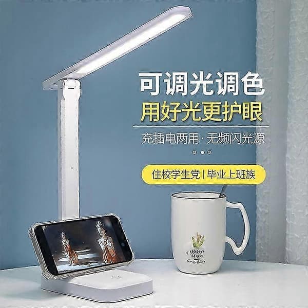 LED-bordlampe Skrivebordslampe 5W Berøring + 3 Farger Dimbar pink