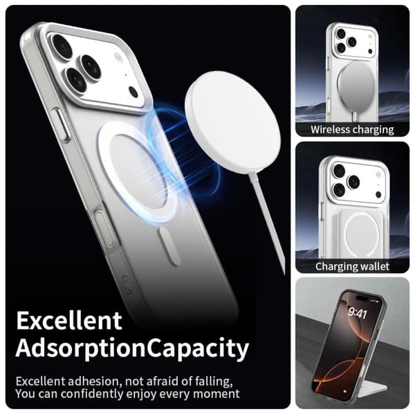 iPhone 17 Pro Max Cover - Candy Magsafe PC Hybrid TPU Vit