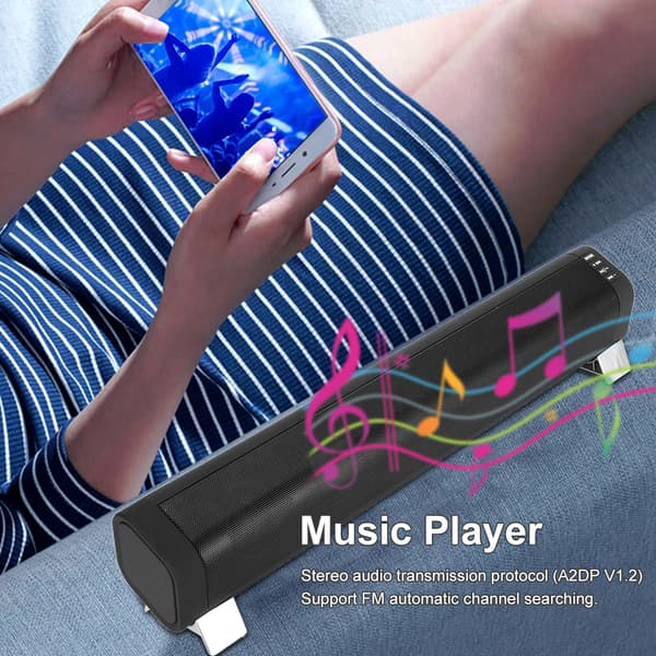WSA-854 Stereo Bluetooth Soundbar Speaker with High Volume and Radio Function with Insert Card