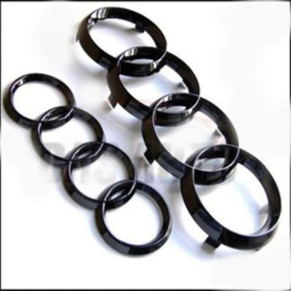 Audi Gloss Black Logoring Front and Rear 273MM 192MM A1 A3 A4 A5