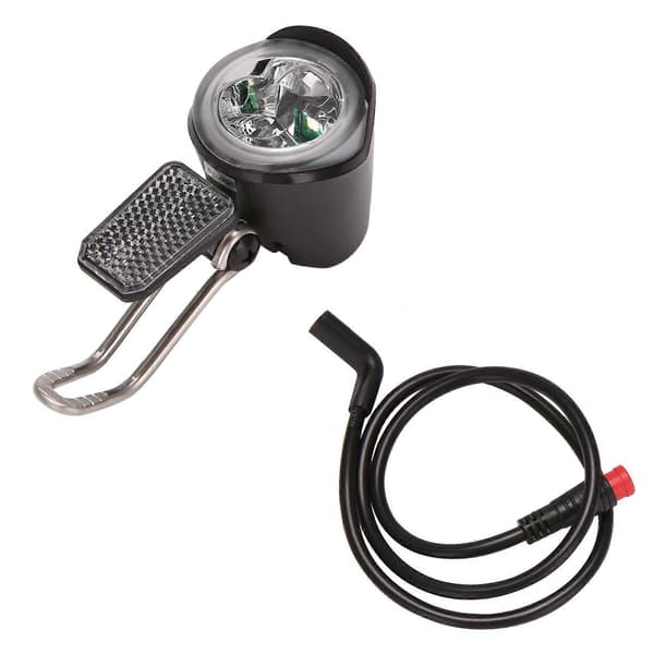 E-Sykkel LED-Frontlys 6V 12V 24V 36V 48V 60V Sykkellys Vanntett Frontlys Vanntett black