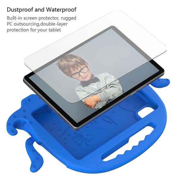 Bläckfisk surfplattefodral för Lenovo Tab M10 3:e generationen 10.1 TB-328 Blue