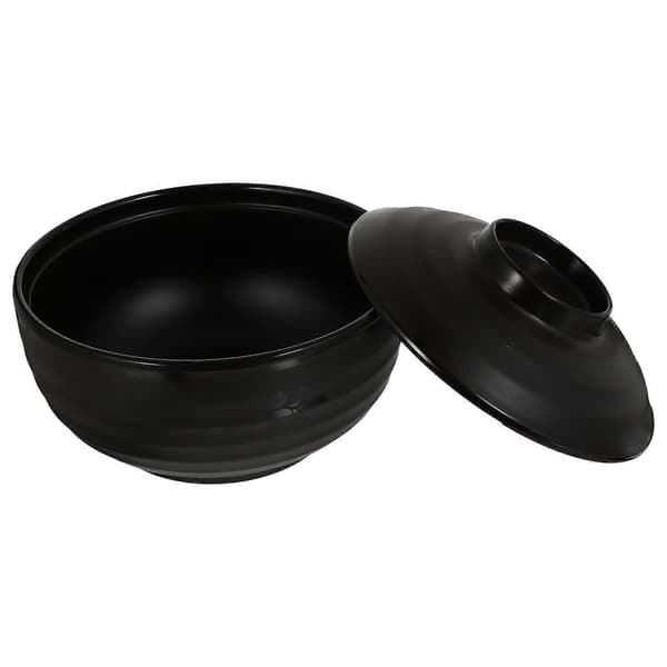 Soppskål med lock för köksbruk 1 st japansk stil Miso Kaffe