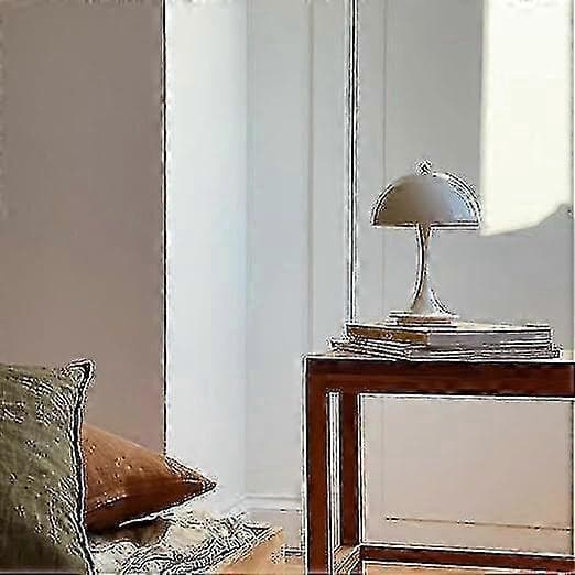 Trådløs Bordlampe i Soppdesign, Retro Sopplampe med Dimbar LED Nattlys