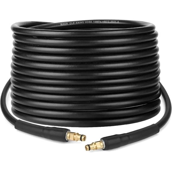[13]10m hose for pressure washer, replacement hose for Karcher K-series K2, K3, K4, K5, K7, click coupling... (10)