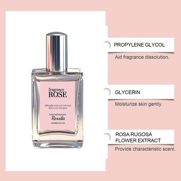 Roxelis Rose Fresh EDT: Unik Langvarig Elegant Duft for Kropp og Hals-JK