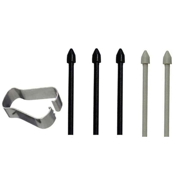 Touch Stylus Tips 5 Pen Refills Replacement Set Til Samsung Galaxy Tab S6 S7 + Pincet 3 Black and 2 Grey Refills