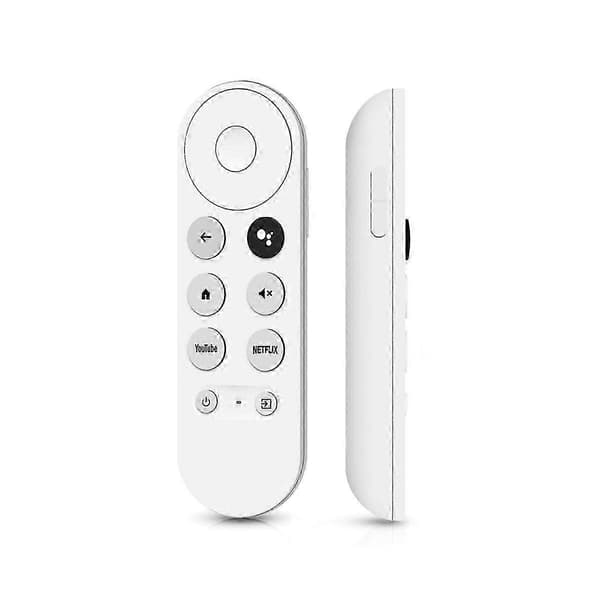 Erstatnings G9N9N Stemme Bluetooth IR Fjernkontroll for Google TV GoogleChromecast 2020 W3JD White