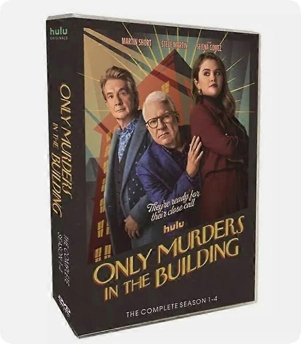 Only Murders in the Building Sæson 1-4 DVD 8-Disc engelsk version