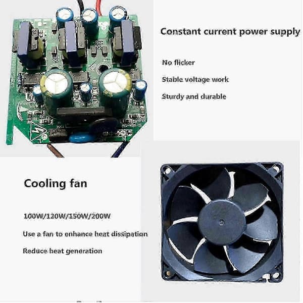 LED Pære E40 200w Til Industriel Brug, Neutral Hvid 6500k, 20000lm