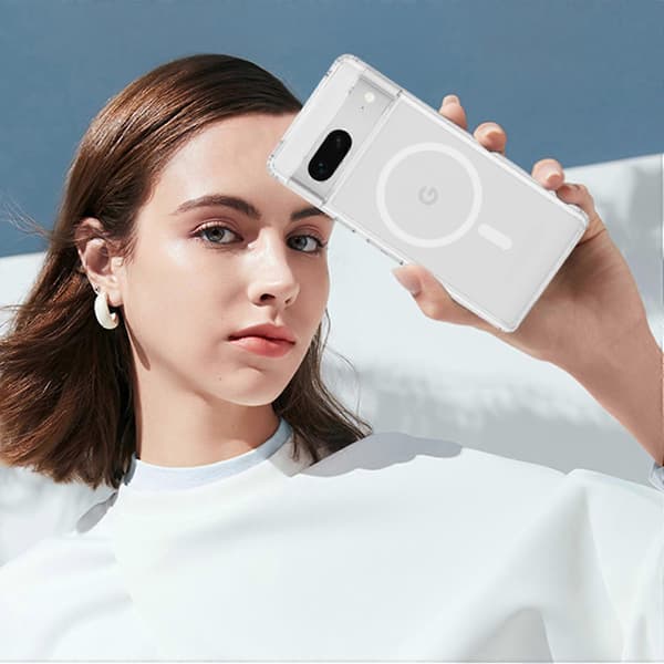 Magnetiskt fodral för Google Pixel 7 5G kompatibelt med MagSafe, stötsäkert telefonskal pixel 8A