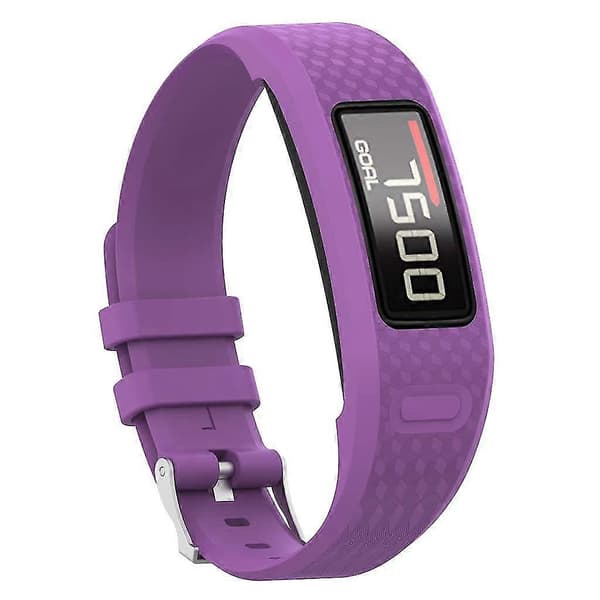 Silikone Urrem til Garmin Vivofit 1/2 - Holdbar Udskiftningsrem Purple