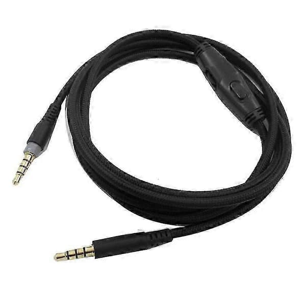 HyperX Cloud Alpha & Cloud Core Flight hodetelefonkabel med volumkontroll og lydkontroll Black