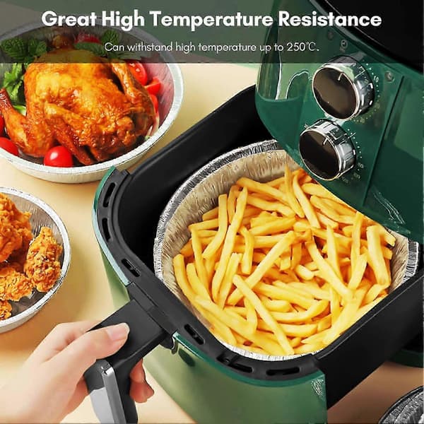 7 tommer dybe aluminiumsfolieforme 20 stk. Airfryer-kompatible bageforme