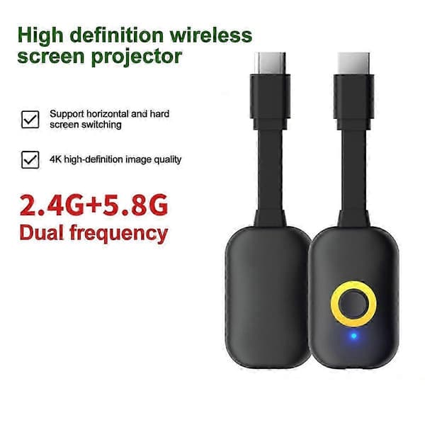 4k Hd Telefonprojektor Dubbelband Trådlös Skärmprojektor