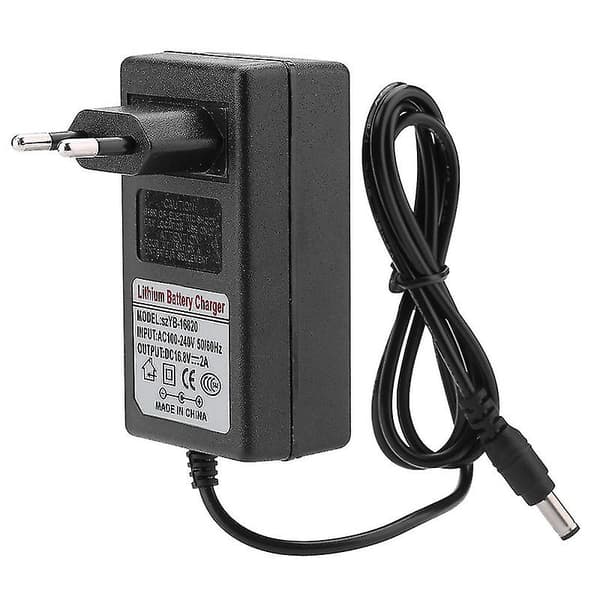 [13]Ac100-240v Dc 16.8v 2a Erstatningsstrømadapter Li-ion Batterilader Sikker Lading EU-plugg