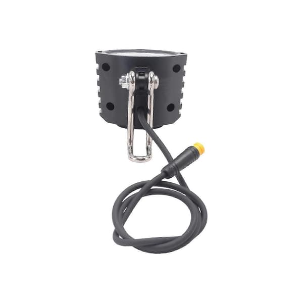 Ebike LED-forlygte 36V 48V 3-benet horn 4 LED-lys til scooter cykel Black