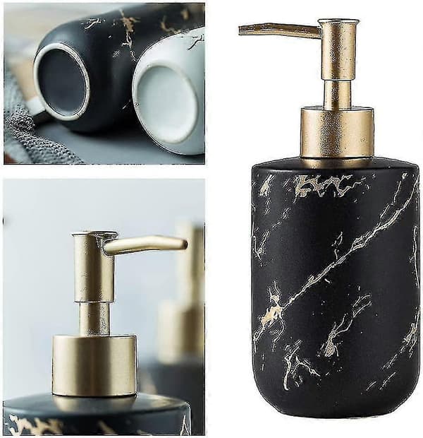 Tvåldispenser 300ml Marmorerad Keramisk Tvålpump