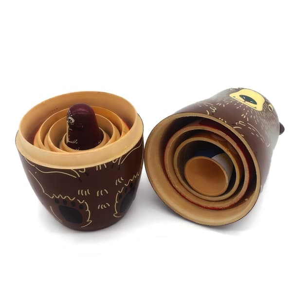 【13】Russiske dukker / Matryoshka - Babushka-dukke - Dyr multifärg multicolor