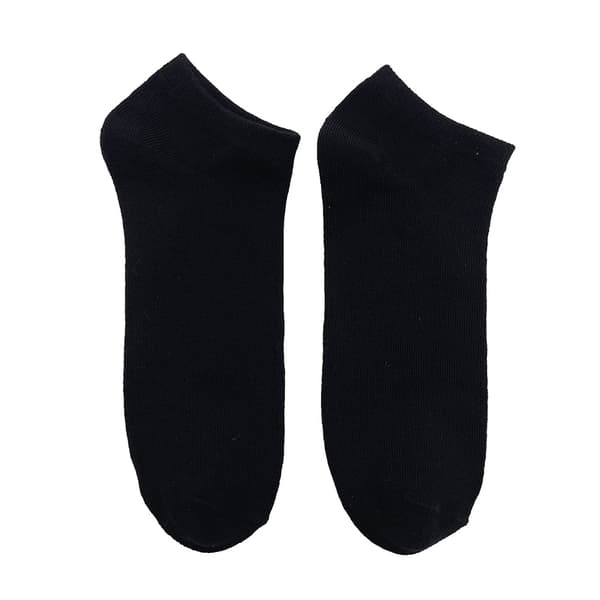 Bambus Ankelstrømper 10 Par (Sort) Sort Black 46-48