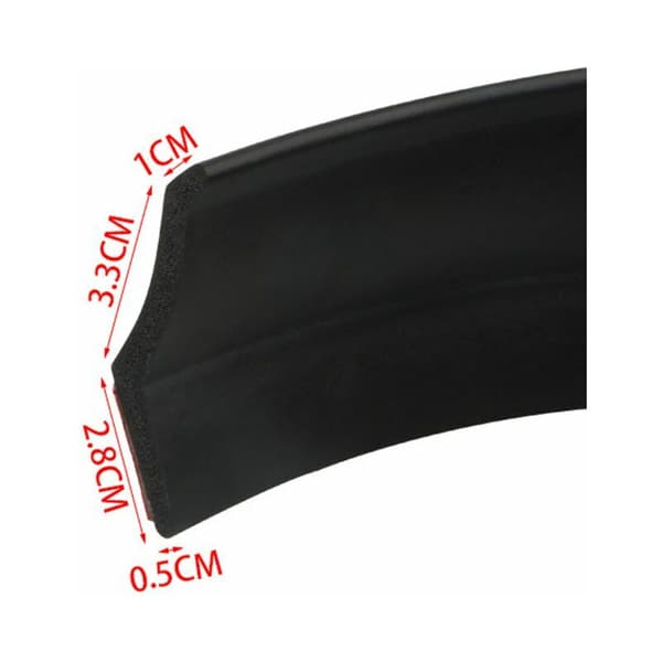Universal Garageport Bottenförsegling i Gummi DIY Väderlist Översvämningsbarriär