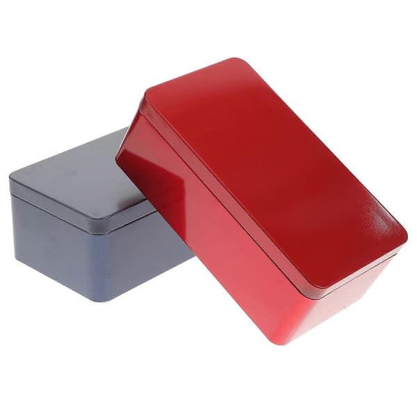 Stødige blikkbokser, ideelle for sikker oppbevaring Black 18x10x7cm