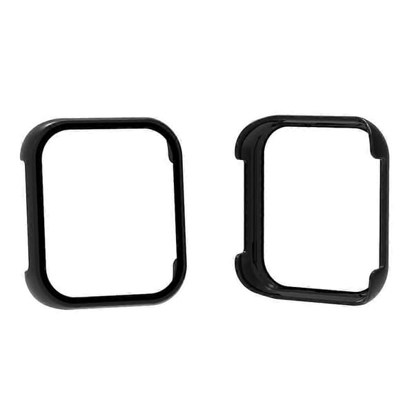 För OPPO Watch 2 46mm PC + Härdat Glas Klockskyddsfodral Black