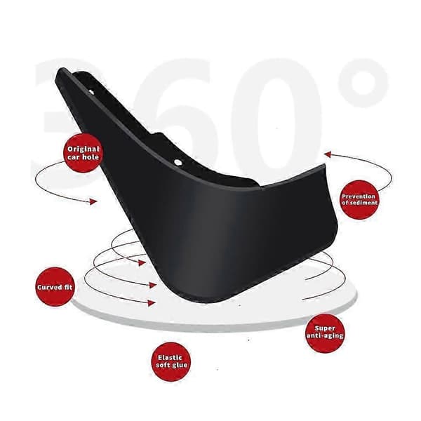 Stænklapper til V40 Hatchback 2013-2017 For Bag Beskyttelse Bil 4stk black