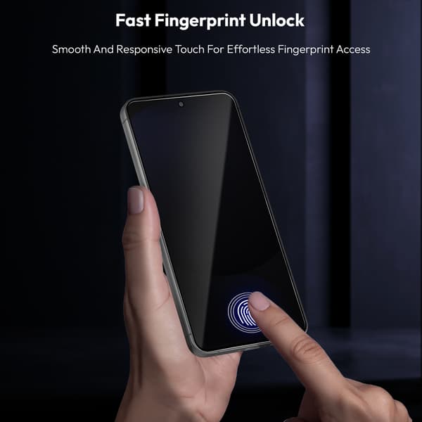 2-Pack Samsung S24 FE Privacy Screen Protector & 2-Pack Lens Protector - Tempered Glass | [Automatic Installation] - Bubble-Free