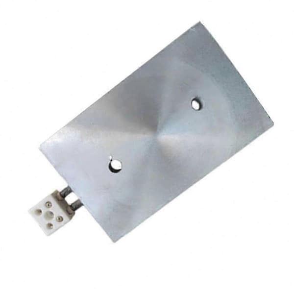 220V 1000W Støpt Aluminium Varmeplate, 200x125mm Plate Varmeelement med M12 Hull