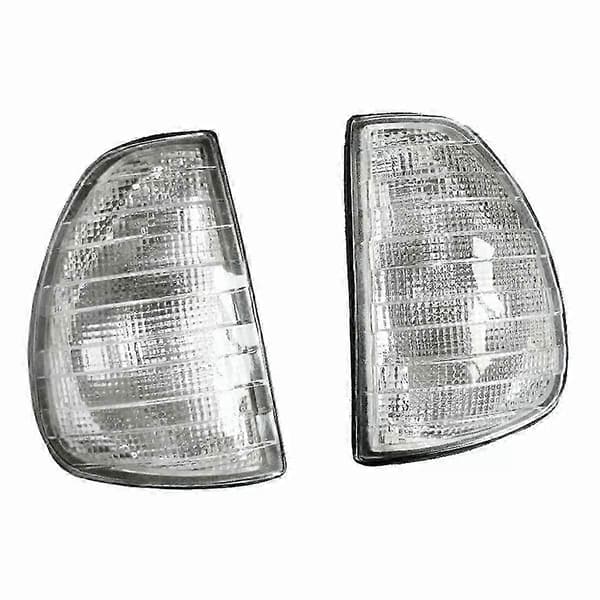 egnet for w123 sidehjørne markeringslys blinklys indikatorlampe 1976-1984 White