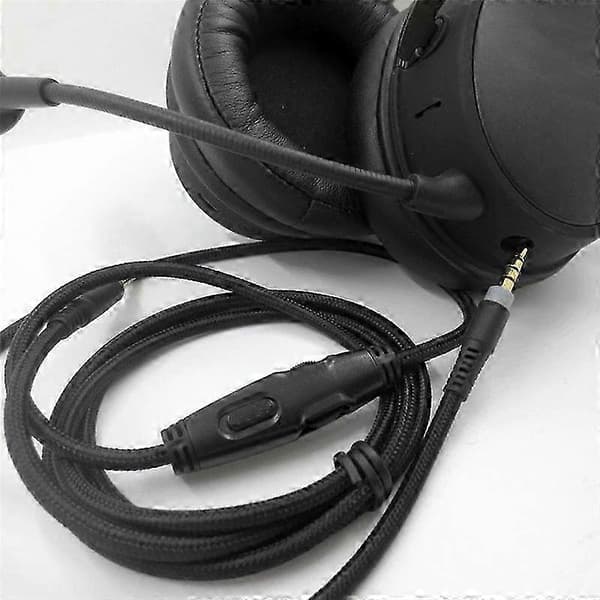 HyperX Cloud Alpha & Cloud Core Flight Hovedtelefonkabel med lydstyrkekontrol og lydkontrol Black