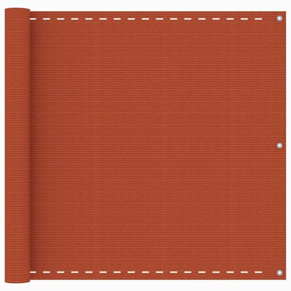 Balkongskärm orange 90x500 cm HDPE