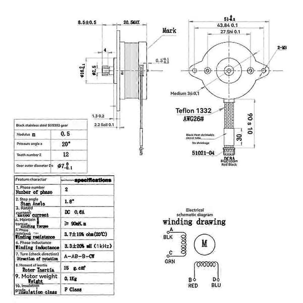 For K1/K1C/K1 Max/ 3 V3/Plus Serien Ekstrudermotor Sirkulær Motor Skrivertilbehør As Shown