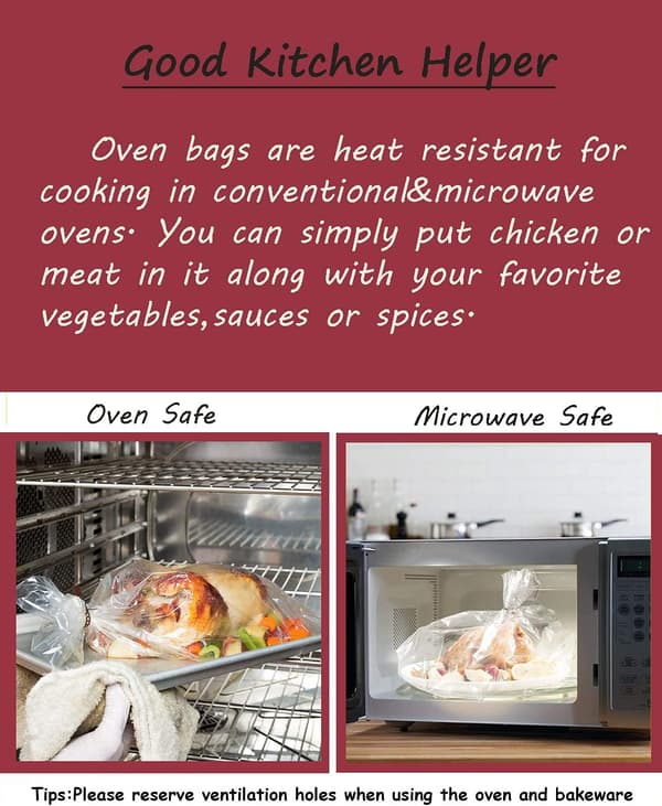 [13R]Oven Bags Turkey Size - Large Roasting Bags (10 Count)