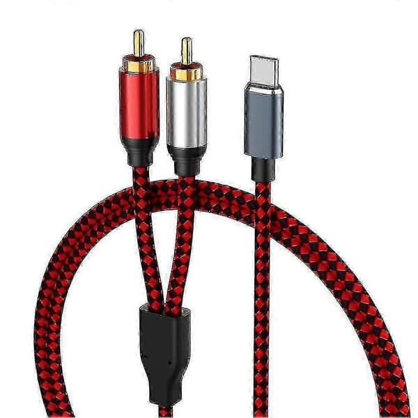 5m USB C til RCA-kabel til lydforbindelse