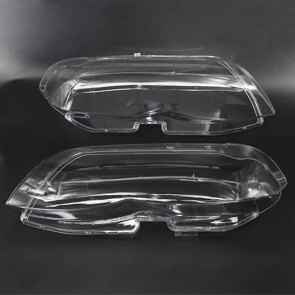 Frontlysglass Frontlys Linse Plastdeksel Erstatning For BMW X5 E53 Høyre+Venstre 2004-2006