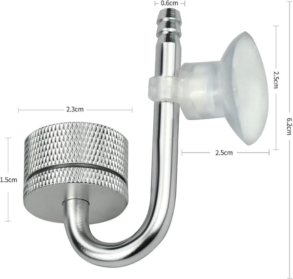 Høy Co2-oppløsningshastighet med akvarium Co2-diffusor i rustfritt stål, trykksatte Co2-forsyningssystemer som sikrer optimal drift