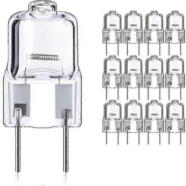 12V 50W G6.35 Halogenpærer (12-pak) - Dæmpbar Bi-Pin Base til Loft- og Skabsbelysning