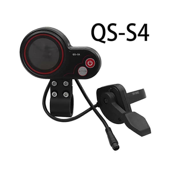 Qs-s4 36v-60v Tommelfingergas LCD Display Kit+tændingslås Nøgle Til Zero 8 9 10 8x 10x Elektrisk Scoo
