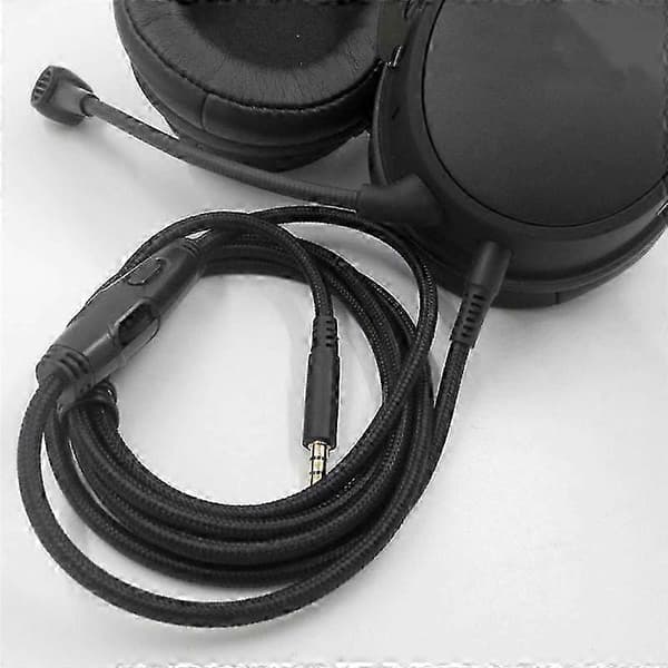 HyperX Cloud Alpha & Cloud Core Flight Hovedtelefonkabel med lydstyrkekontrol og lydkontrol Black
